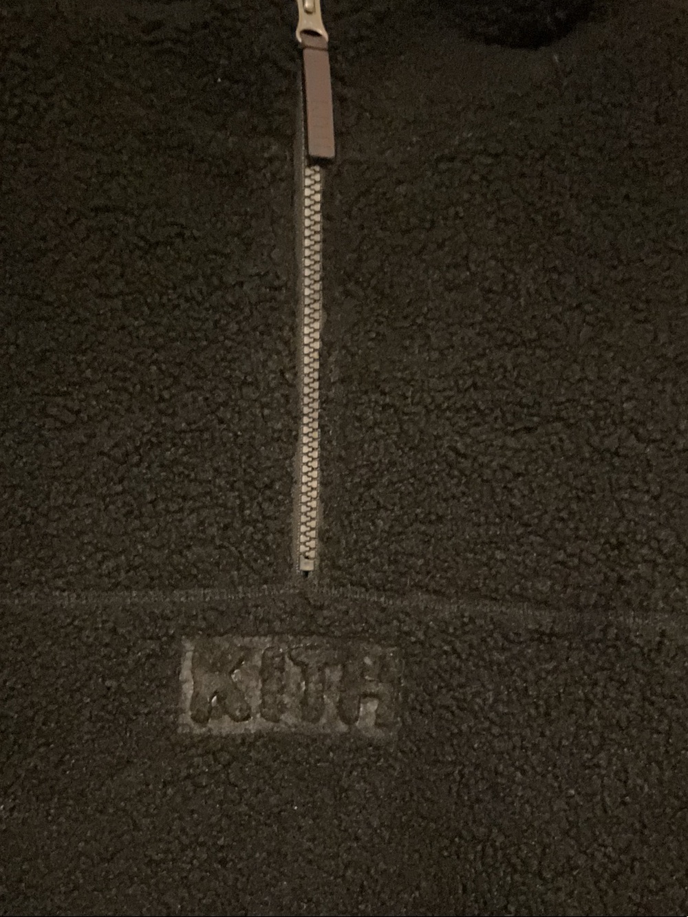 Kith kids Black Sherpa Half-Zip Hoodie - Picture 2 of 5